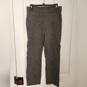 Loft Plaid Fitted Slacks